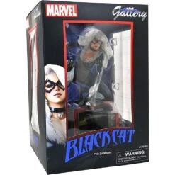 Marvel Gallery Comic Black Cat Statue Diorama -Science Fiction Toy Store diamond select toys marvel gallery comic black cat statue diorama 30207729205318