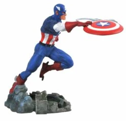 Marvel Gallery Comic Captain America Figure Diorama -Science Fiction Toy Store diamond select toys marvel gallery comic captain america figure diorama 29816063164486