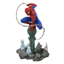 Marvel Gallery Comic Spider-Man (Lamppost) Statue Diorama -Science Fiction Toy Store diamond select toys marvel gallery comic spider man statue diorama 29998052245574