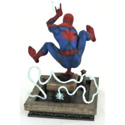 Marvel Gallery Spider-Man ('90s Version) Statue Diorama -Science Fiction Toy Store diamond select toys marvel gallery spider man 90s version statue diorama 30402332950598