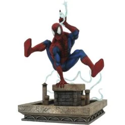 Marvel Gallery Spider-Man ('90s Version) Statue Diorama -Science Fiction Toy Store diamond select toys marvel gallery spider man 90s version statue diorama 30402332983366