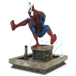 Marvel Gallery Spider-Man ('90s Version) Statue Diorama -Science Fiction Toy Store diamond select toys marvel gallery spider man 90s version statue diorama 30402333048902