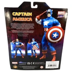 Marvel Select Classic Captain America Action Figure -Science Fiction Toy Store diamond select toys marvel select classic captain america action figure 31520508543046