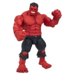 Marvel Select Red Hulk Action Figure -Science Fiction Toy Store diamond select toys marvel select red hulk action figure 29932019417158