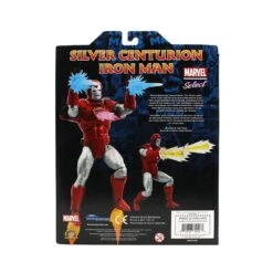 Marvel Select Silver Centurion Iron Man Action Figure -Science Fiction Toy Store diamond select toys marvel select silver centurion iron man action figure 30155919917126