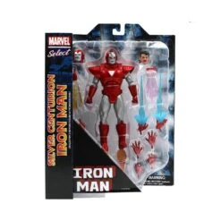 Marvel Select Silver Centurion Iron Man Action Figure -Science Fiction Toy Store diamond select toys marvel select silver centurion iron man action figure 30155919949894