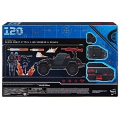 Hasbro G.I. Joe Classified Series Cobra Night Attack 4-WD Stinger & Driver Set -Science Fiction Toy Store hasbro g i joe classified series cobra night attack 4 wd stinger driver set 32873558474822