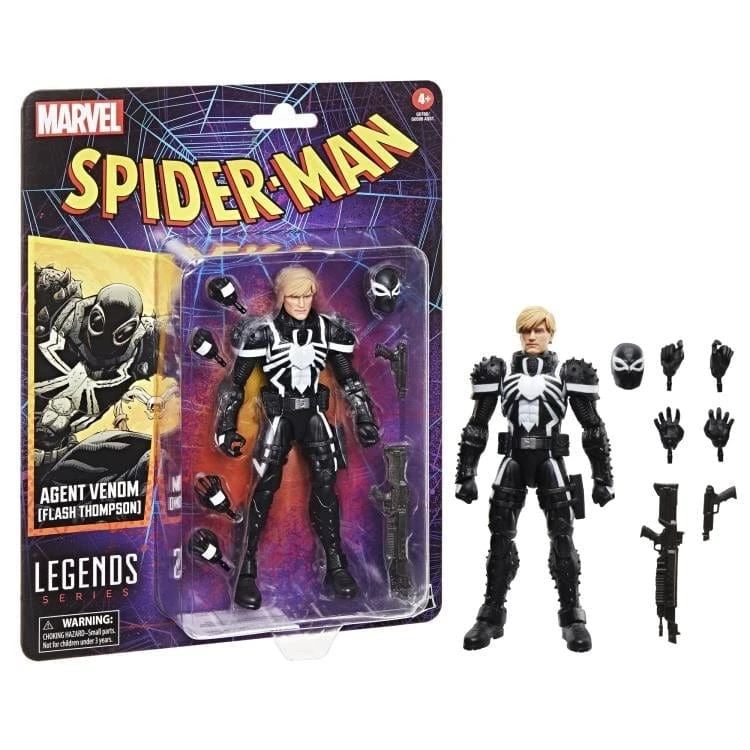 Hasbro Marvel Legends Series Retro Collection Agent Venom (Flash Thompson) Action Figure 4 Hasbro Marvel Legends Series Retro Collection Agent Venom (Flash Thompson) Action Figure - Image 2