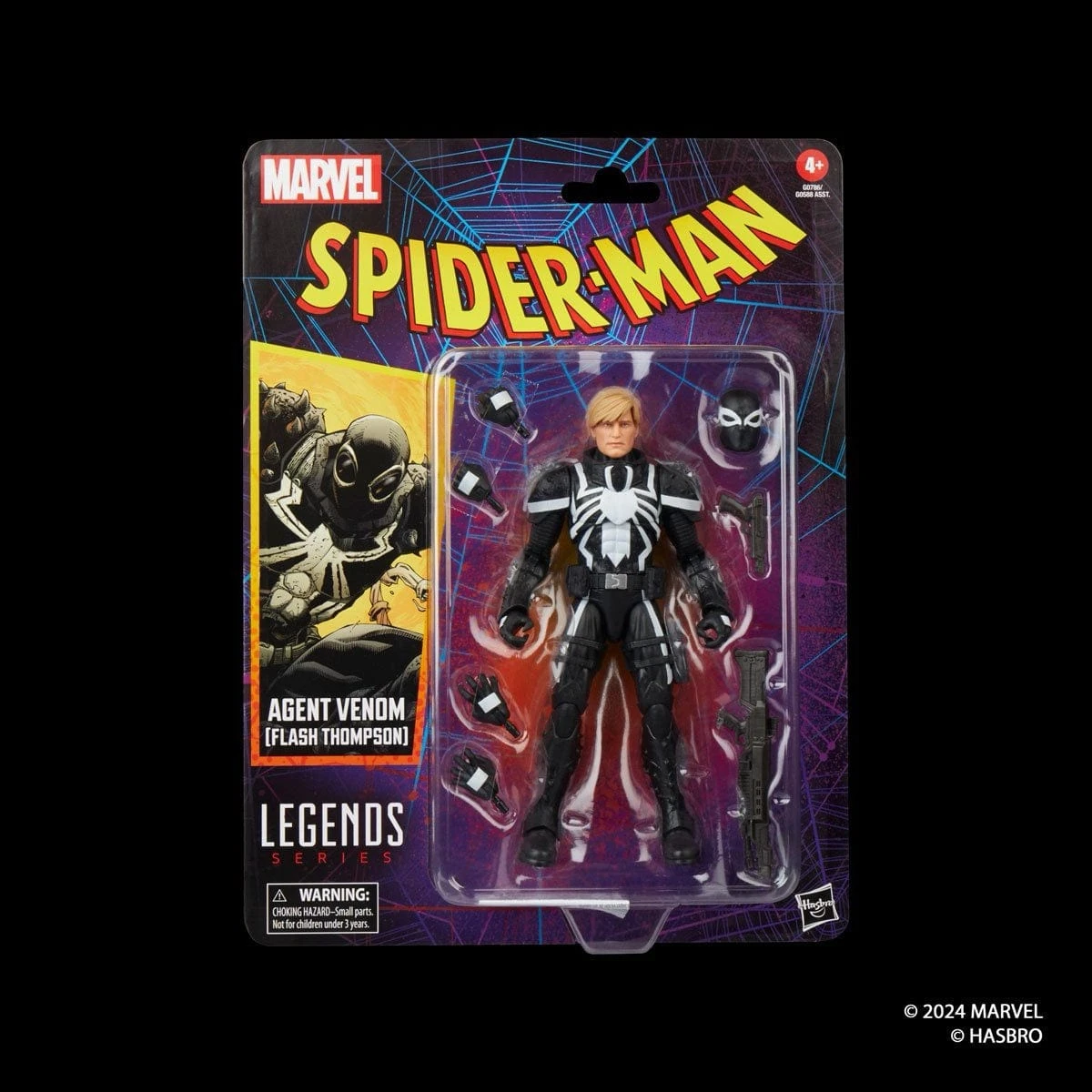 Hasbro Marvel Legends Series Retro Collection Agent Venom (Flash Thompson) Action Figure 11 Hasbro Marvel Legends Series Retro Collection Agent Venom (Flash Thompson) Action Figure - Image 9