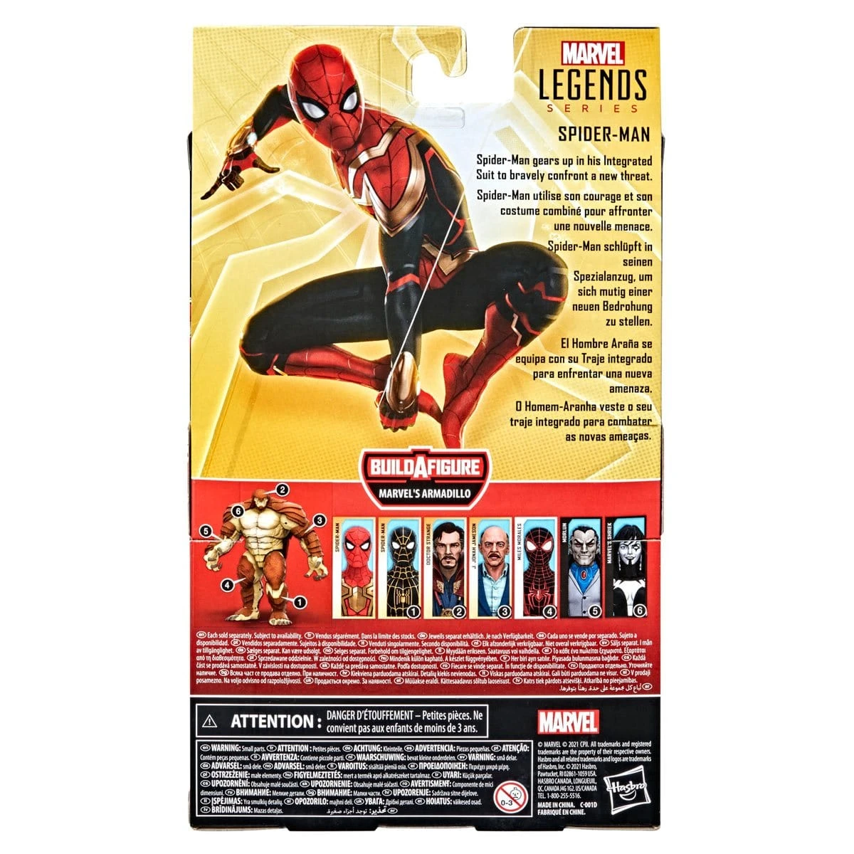 Hasbro Marvel Legends Series Spider-Man No Way Home Integrated Suit Spider-Man Action Figure 10 Hasbro Marvel Legends Series Spider-Man No Way Home Integrated Suit Spider-Man Action Figure - Image 8