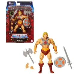 MATTEL Masters Of The Universe Masterverse He-Man 40th Anniversary Action Figure -Science Fiction Toy Store mattel masters of the universe masterverse he man 40th anniversary action figure 29810176819270