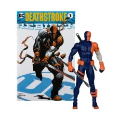 DC Page Punchers DC Rebirth Deathstroke 7-inch Action Figure With Comic Book -Science Fiction Toy Store mcfarlane toys dc page punchers dc rebirth deathstroke 7 inch action figure with comic book 33186503622726