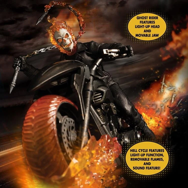 One:12 Collective Marvel Ghost Rider & Hell Cycle Action Figure Set 20 One:12 Collective Marvel Ghost Rider & Hell Cycle Action Figure Set - Image 18