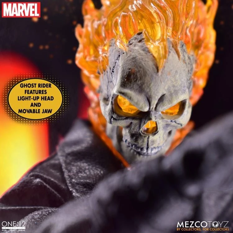 One:12 Collective Marvel Ghost Rider & Hell Cycle Action Figure Set 7 One:12 Collective Marvel Ghost Rider & Hell Cycle Action Figure Set - Image 5