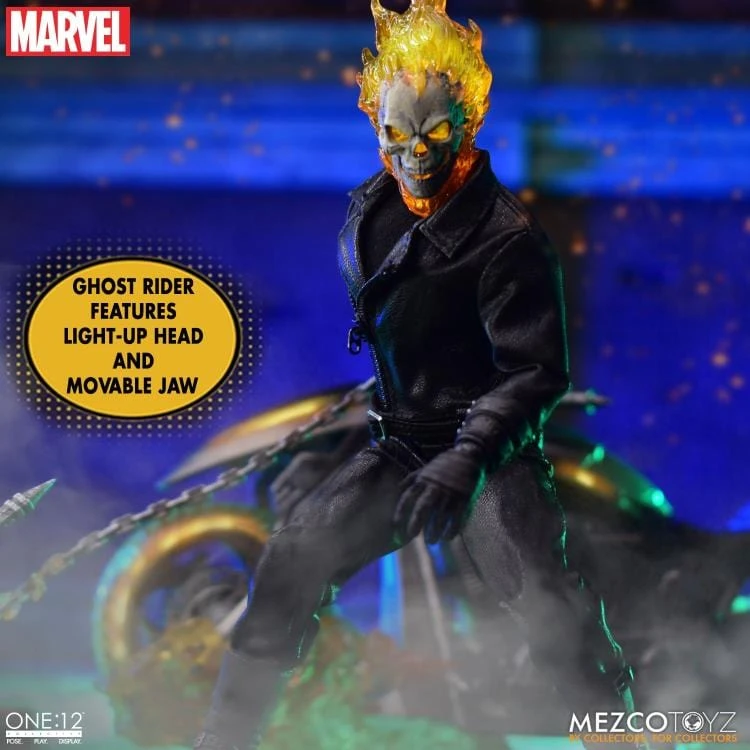 One:12 Collective Marvel Ghost Rider & Hell Cycle Action Figure Set 17 One:12 Collective Marvel Ghost Rider & Hell Cycle Action Figure Set - Image 15