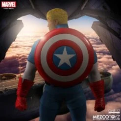 One:12 Collective Marvel Captain America (Silver Age Edition) Action Figure -Science Fiction Toy Store mezco toyz one 12 collective marvel universe captain america silver age edition action figure 31459857596486