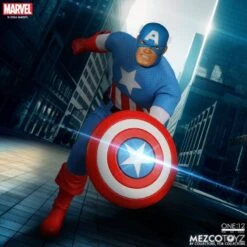 One:12 Collective Marvel Captain America (Silver Age Edition) Action Figure -Science Fiction Toy Store mezco toyz one 12 collective marvel universe captain america silver age edition action figure 31459858153542