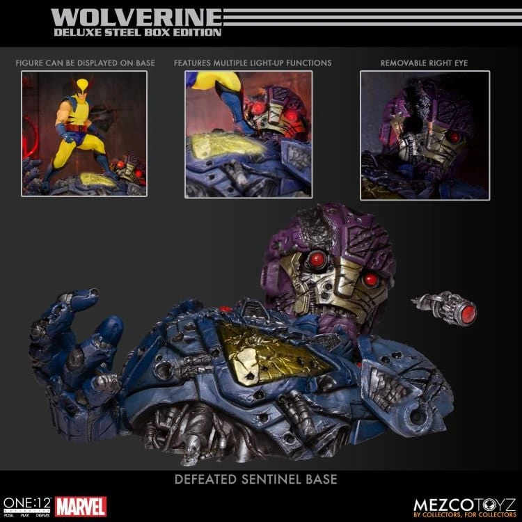 One:12 Collective Marvel Wolverine Deluxe Steel Boxed Action Figure Set 5 One:12 Collective Marvel Wolverine Deluxe Steel Boxed Action Figure Set - Image 3